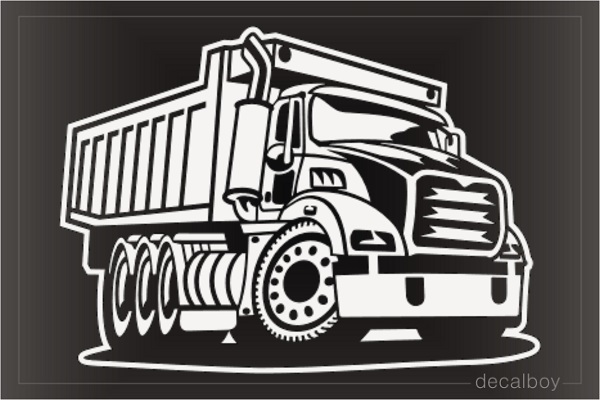 Dump Truck Decal