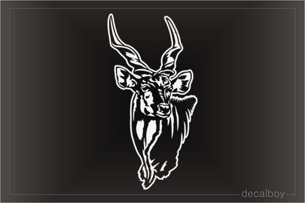 Eland Antelope Head Safari Africa Decal