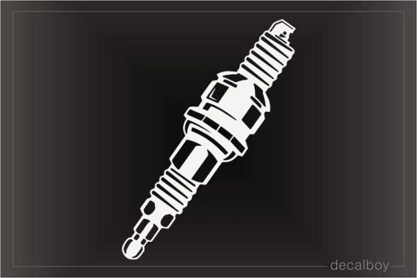 Engine Spark Plug Decal