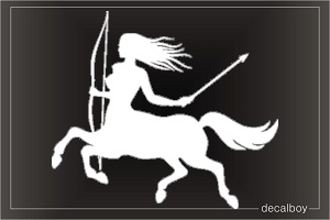 Female Centaur Car Decal