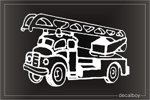 Firetruck Car Decal