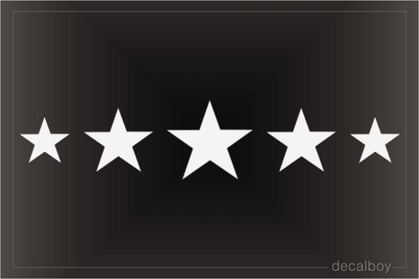 Five Stars Decal