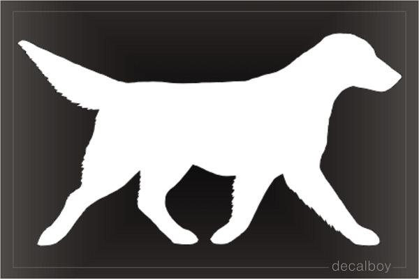 Flatcoated Retriever Dog Decal