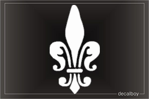 Fleur De Lis Emblem Car Decal