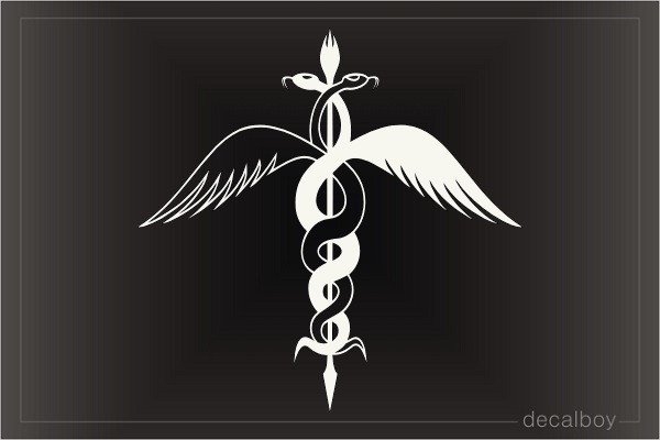 Fleur De Lis Medical Car Decal