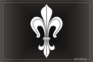 Fleur De Lis Tribal Car Decal