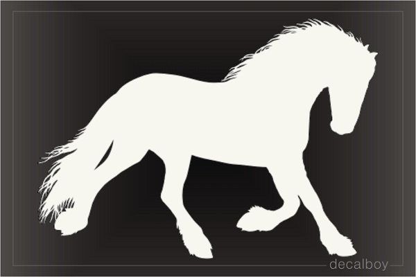 Friesian Horse Decal