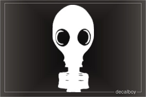 Gas Mask Car Decal