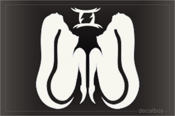 Gemini Twins Zodiac Sign Auto Window Decal