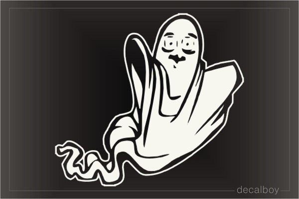 Spooky Halloween Ghost Car Window Decal