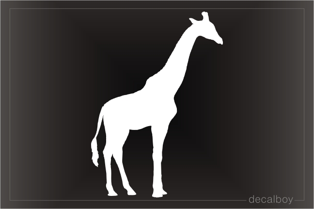 Giraffe Silhouette Window Decal