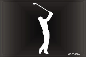 Golfing Get-down Window Decal