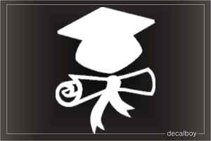 Graduate Diploma Certificate Car Decal