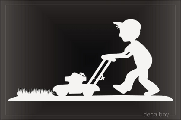 Grass Mowing Service Decal