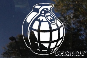 Grenade Hand Car Decal