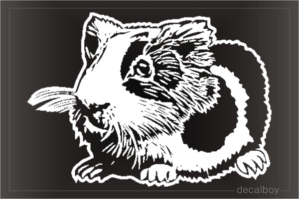 Guinea Pig Pet Window Decal