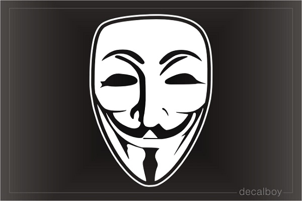 Hacker Mask Decal