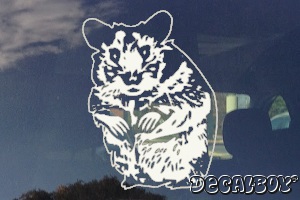 Hamster Mice Window Decal