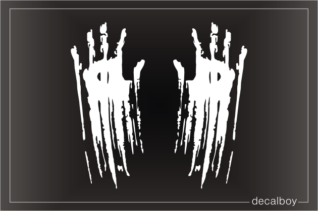 Hands Paintmark Decal