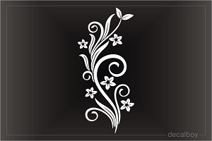 Hawaiian Floral Tribal Decal