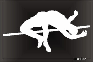 High Jump Sport Window Decal