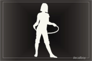 Hula Hoop Gymnastic Hobby Decal