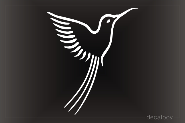 Hummingbird Tattoo Window Decal