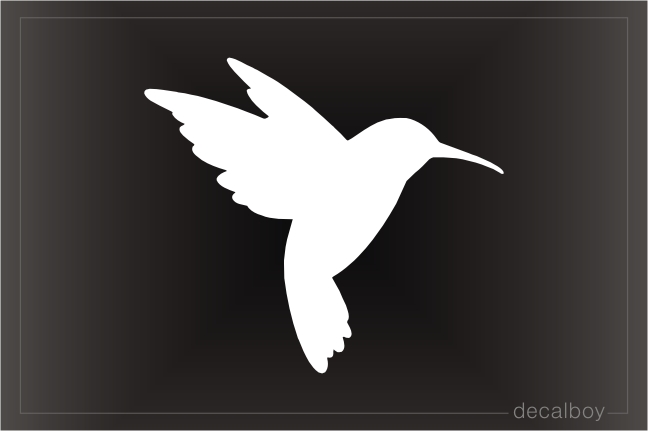 Hummingbird Silhouette Decal