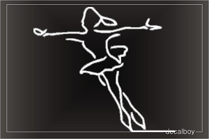 Ice Skater Dance Window Decal