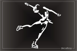 Iceskater Acrobatic Window Decal