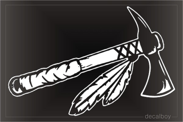 Indian Tomahawk Decal