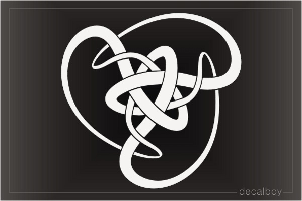 Infinity Tribal Heart Decal