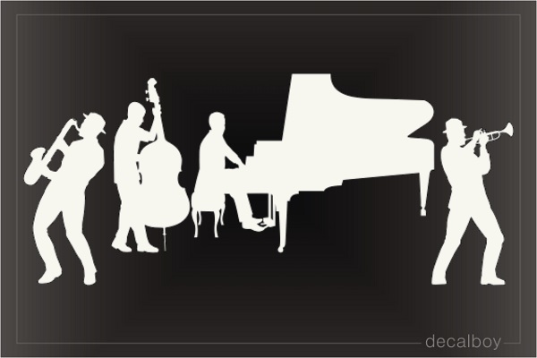 Jazz Music Band Decal