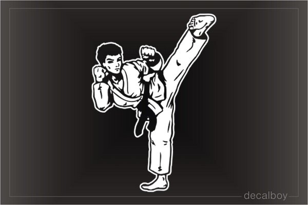 Karate Taekwondo Window Decal