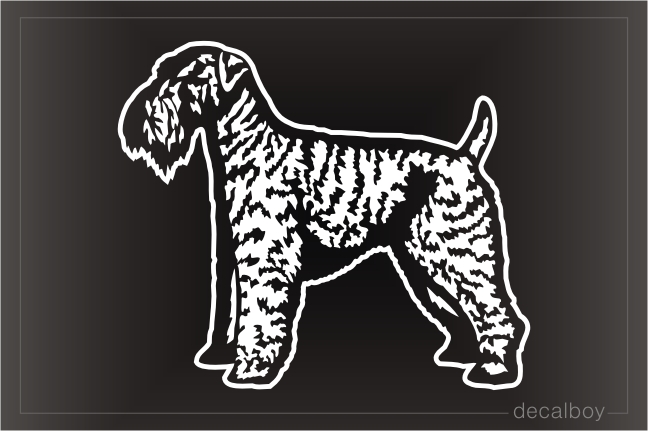 Kerry Blue Terrier Dog Decal