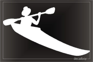 Kayaking Adventure Window Decal