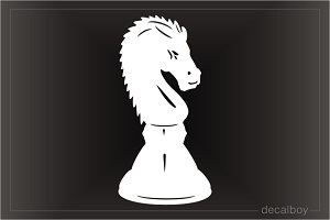 Knight Chess Piece Window Decal