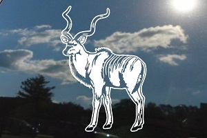 Kudu Safari Hunting Window Decal