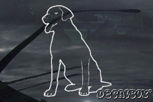 Labrador Sitting Decal