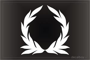 Laurel Wreath Crown Car Decal