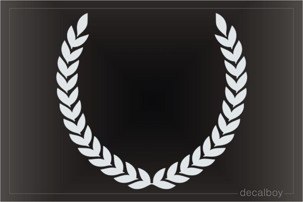 Laurel Wreath Open Decal