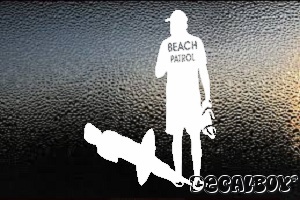 Lifeguard Beach Patrol Car Window Decal