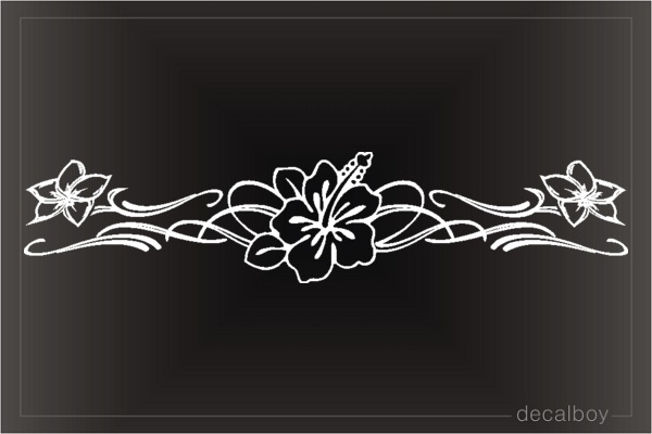 Lily Decorative Flower Window Decal