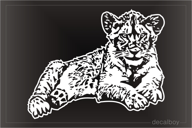 Lion Cub Window Decal