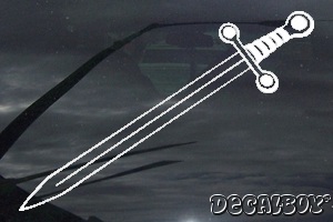 Longsword Excalibur Car Decal