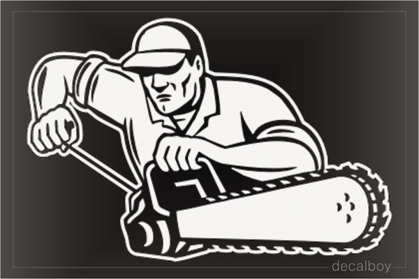 Lumberman Woodcutter Decal