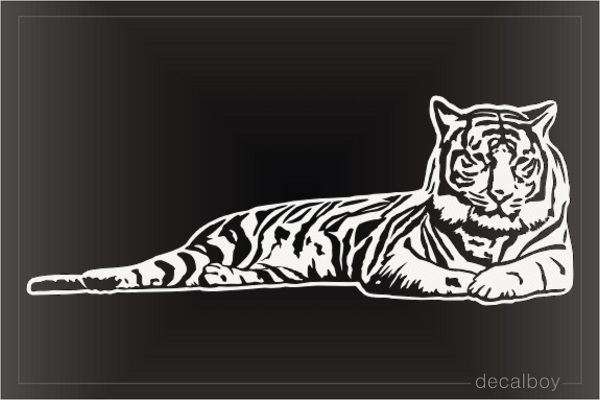 Lying Tiger Decal