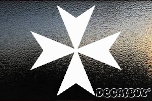 Maltese Cross Car Decal