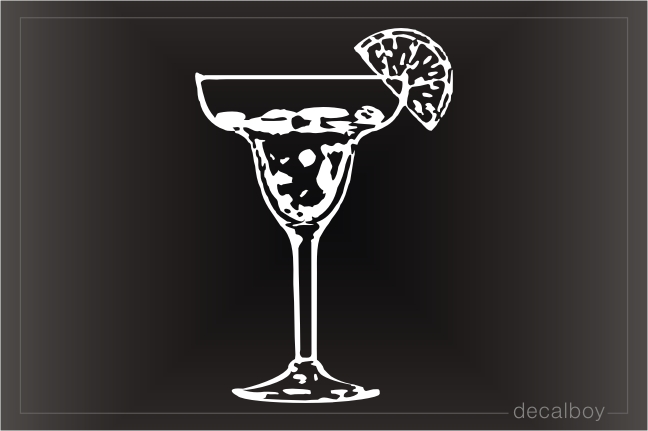 Margarita Drink Car Window Decal