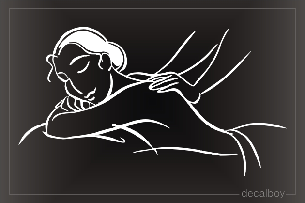 Massage Car Window Decal